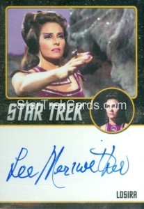 Star Trek The Original Series 50th Anniversary Trading Card Black Border Autograph Lee Meriwether