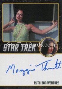 Star Trek The Original Series 50th Anniversary Trading Card Black Border Autograph Maggie Thrett