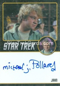 Star Trek The Original Series 50th Anniversary Trading Card Black Border Autograph Michael J Pollard