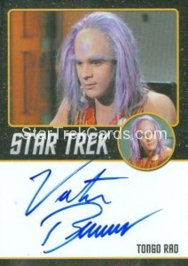 Star Trek The Original Series 50th Anniversary Trading Card Black Border Autograph Victor Brandt