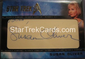 Star Trek The Original Series 50th Anniversary Trading Card Cut Signature Susan Oliver