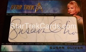 Star Trek The Original Series 50th Anniversary Trading Card Cut Signature Susan Oliver Alternate