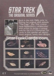 Star Trek The Original Series 50th Anniversary Trading Card E7 Back
