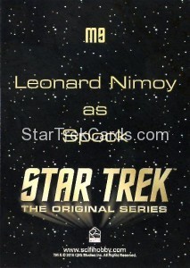 Star Trek The Original Series 50th Anniversary Trading Card M9 Back