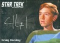 Star Trek The Original Series 50th Anniversary Trading Card Silver Autograph Craig Huxley