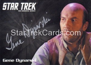 Star Trek The Original Series 50th Anniversary Trading Card Silver Autograph Gene Dynarski