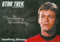 Star Trek The Original Series 50th Anniversary Trading Card Silver Autograph Geoffrey Binney