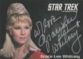 Star Trek The Original Series 50th Anniversary Trading Card Silver Autograph Grace Lee Whitney