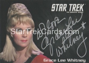 Star Trek The Original Series 50th Anniversary Trading Card Silver Autograph Grace Lee Whitney