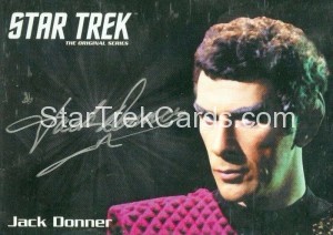 Star Trek The Original Series 50th Anniversary Trading Card Silver Autograph Jack Donner
