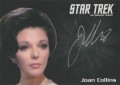 Star Trek The Original Series 50th Anniversary Trading Card Silver Autograph Joan Collins