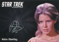 Star Trek The Original Series 50th Anniversary Trading Card Silver Autograph Kim Darby