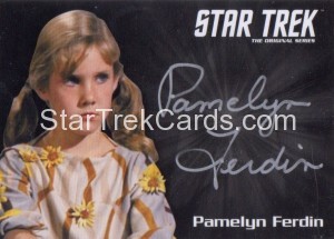 Star Trek The Original Series 50th Anniversary Trading Card Silver Autograph Pamelyn Ferdin