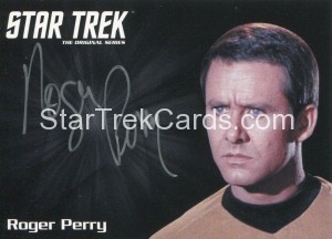 Star Trek The Original Series 50th Anniversary Trading Card Silver Autograph Roger Perry