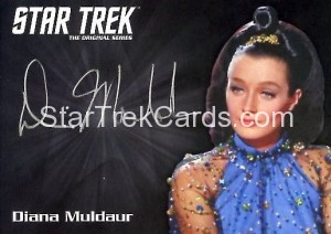 Star Trek The Original Series 50th Anniversary Trading Card Siver Autograph Diana Muldaur