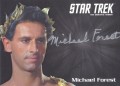 Star Trek The Original Series 50th Anniversary Trading Card Siver Autograph Michael Forest