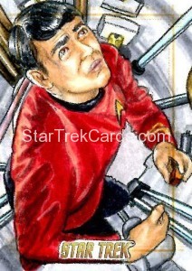 Star Trek The Original Series 50th Anniversary Trading Card Sketch Adam Bekah Cleveland