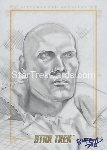 Star Trek The Original Series 50th Anniversary Trading Card Sketch Bien Flores 1