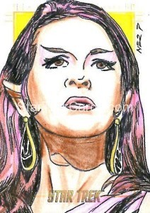 Star Trek The Original Series 50th Anniversary Trading Card Sketch Grener Pedrina Alternate