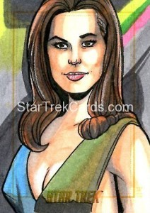 Star Trek The Original Series 50th Anniversary Trading Card Sketch Rich Molinelli Alternate