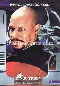 Star Trek The CyberAction Collective Trading Card Promotional Card Captain Benjamin Sisko