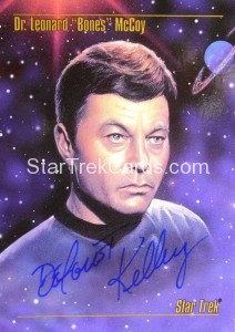 Aftermarket Autographed Card DeForest Kelley