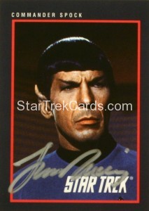 Aftermarket Autographed Card Leonard Nimoy