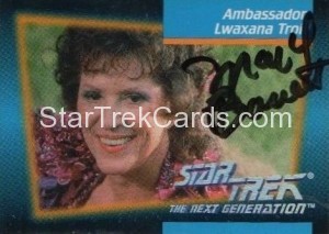 Aftermarket Autographed Card Majel Barrett