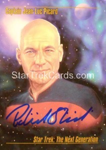 Aftermarket Autographed Card Patrick Stewart