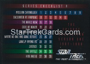 Star Trek The Next Generation Season One Trading Card 88