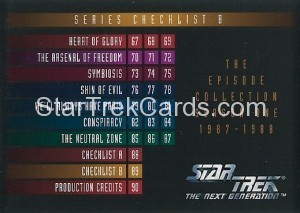 Star Trek The Next Generation Season One Trading Card 89