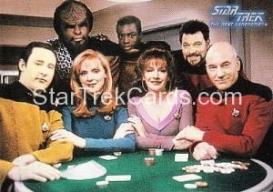 Star Trek The Next Generation Season One Trading Card All Good Things QVC Front