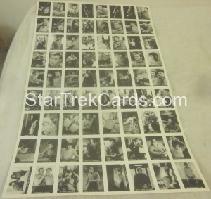 Star Trek 1981 Reprint Trading Card Uncut Sheet