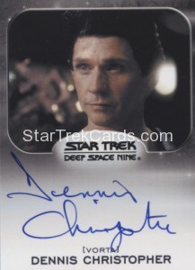 Star Trek Aliens Autograph Dennis Christopher Vorta