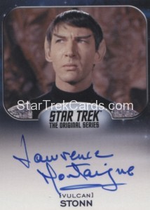 Star Trek Aliens Autograph Lawrence Montaigne