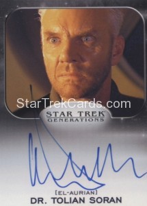 Star Trek Aliens Autograph Malcolm McDowell