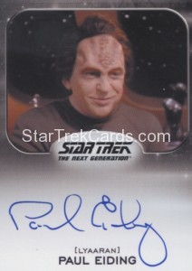Star Trek Aliens Autograph Paul Eiding