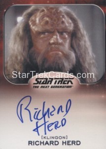 Star Trek Aliens Autograph Richard Herd