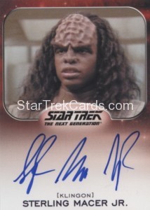 Star Trek Aliens Autograph Sterling Macer Jr