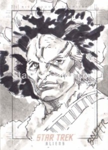 Star Trek Aliens Bien Flores Sketch Card Alternate