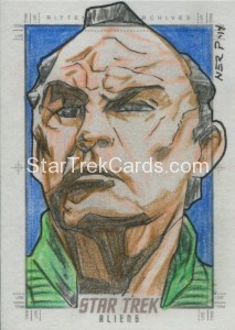 Star Trek Aliens Gener Pedrina Sketch Card Alternate