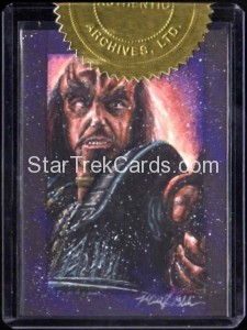Star Trek Aliens Mick Glebe Sketch Card Alternate