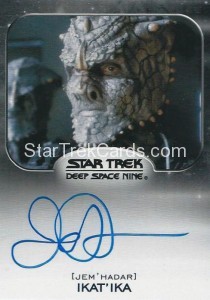 Star Trek Aliens Trading Card Autograph James Horan