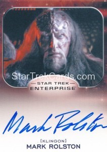 Star Trek Aliens Trading Card Autograph Mark Rolston