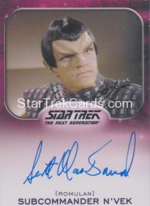 Star Trek Aliens Trading Card Autograph Scott MacDonald The Next Generation