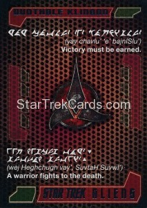 Star Trek Aliens Trading Card Q4