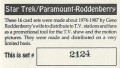 Star Trek Gene Roddenberry Promotional Set 2124 Trading Card 1