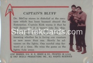 Star Trek Leaf Trading Card 20 Back