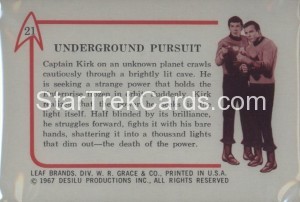 Star Trek Leaf Trading Card 21 Back