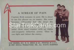 Star Trek Leaf Trading Card 46 Back